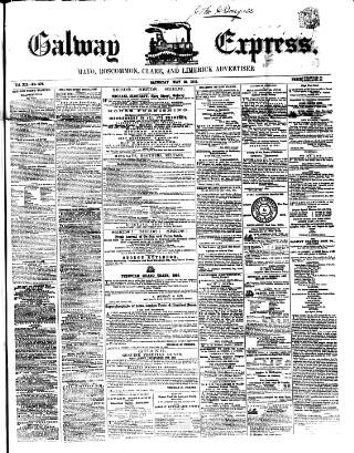 cover page of Galway Express published on May 13, 1865